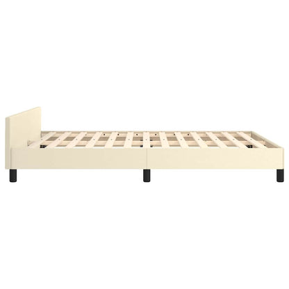 Giroletto con Testiera senza Materasso Crema 140x200 cm | homemem39