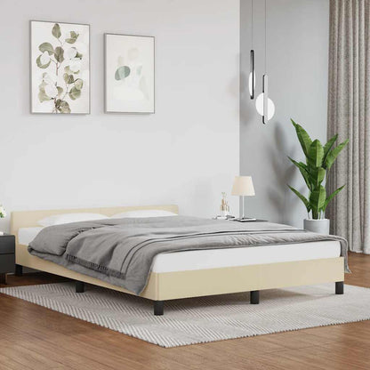 Giroletto con Testiera senza Materasso Crema 140x200 cm | homemem39
