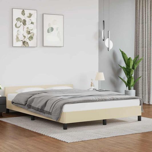 Giroletto con Testiera senza Materasso Crema 140x200 cm | homemem39