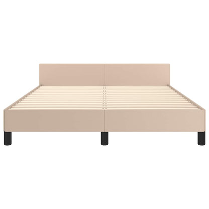 Giroletto con Testiera senza Materasso Cappuccino 140x200 cm - homemem39