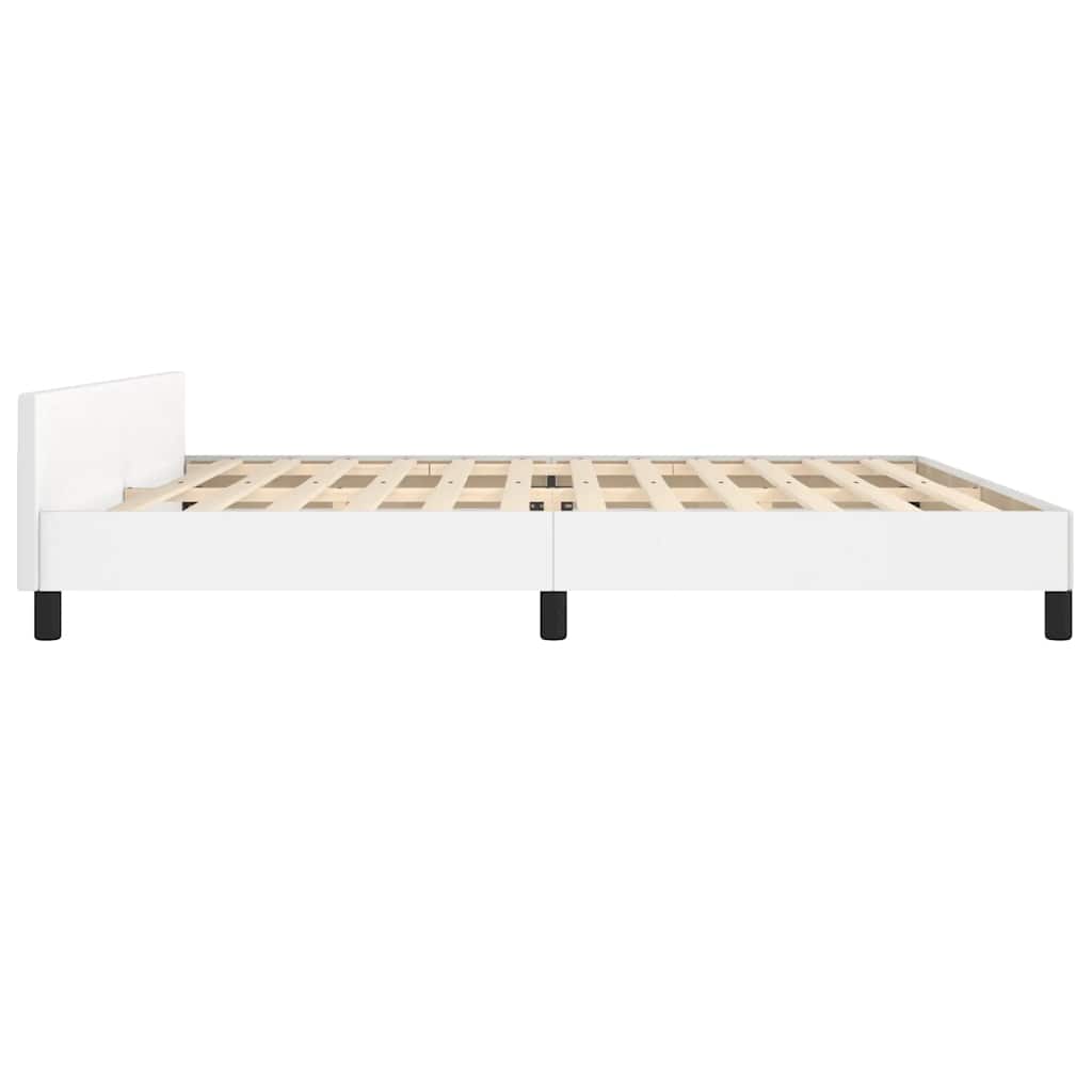 Giroletto con Testiera senza Materasso Bianco 200x200 cm - homemem39