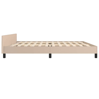 Giroletto con Testiera senza Materasso Cappuccino 200x200 cm