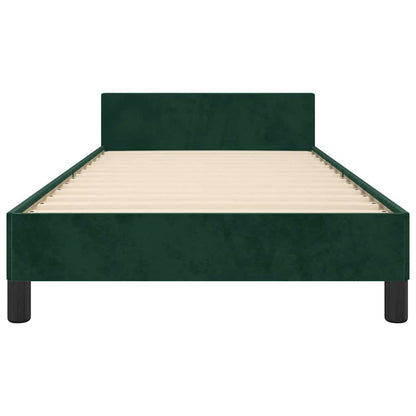 Giroletto senza Materasso Verde Scuro 80x200 cm in Velluto | homemem39