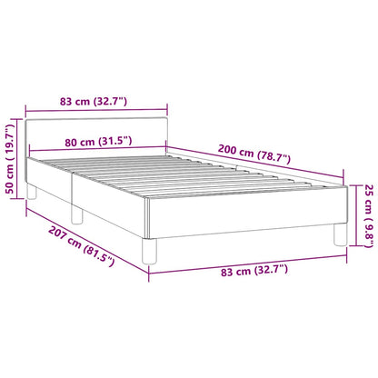 Giroletto senza Materasso Verde Scuro 80x200 cm in Velluto | homemem39