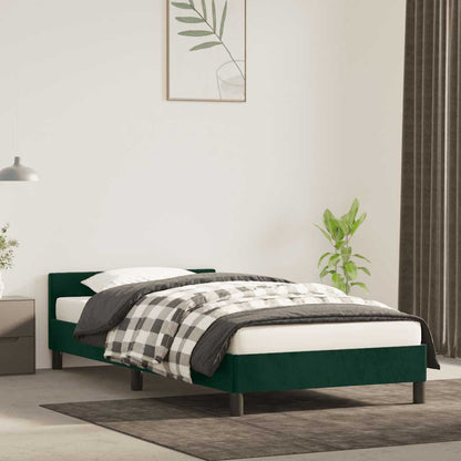 Giroletto senza Materasso Verde Scuro 80x200 cm in Velluto | homemem39