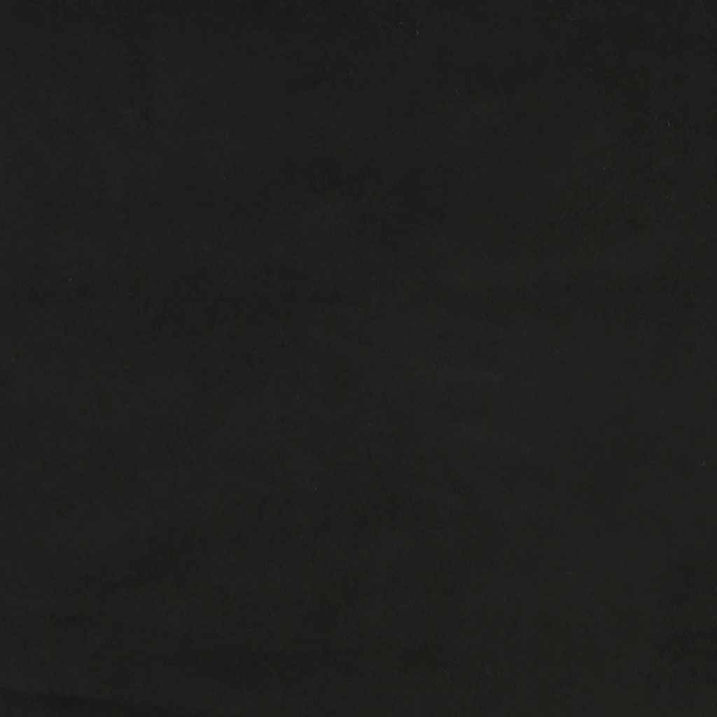 Giroletto con Testiera senza Materasso Nero 90x200 cm Velluto - homemem39