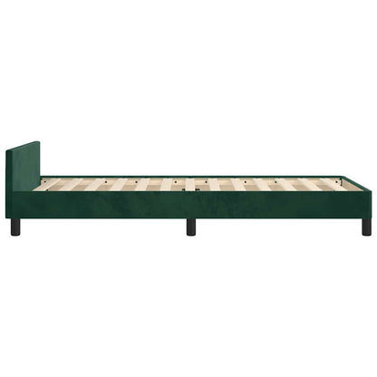 Giroletto senza Materasso Verde Scuro 100x200 cm in Velluto | homemem39