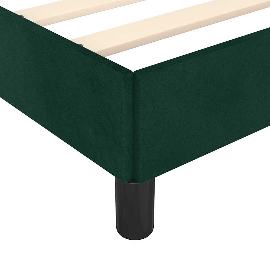 Giroletto senza Materasso Verde Scuro 100x200 cm in Velluto | homemem39