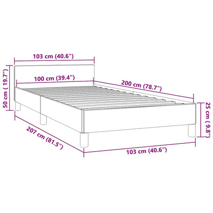 Giroletto senza Materasso Verde Scuro 100x200 cm in Velluto | homemem39