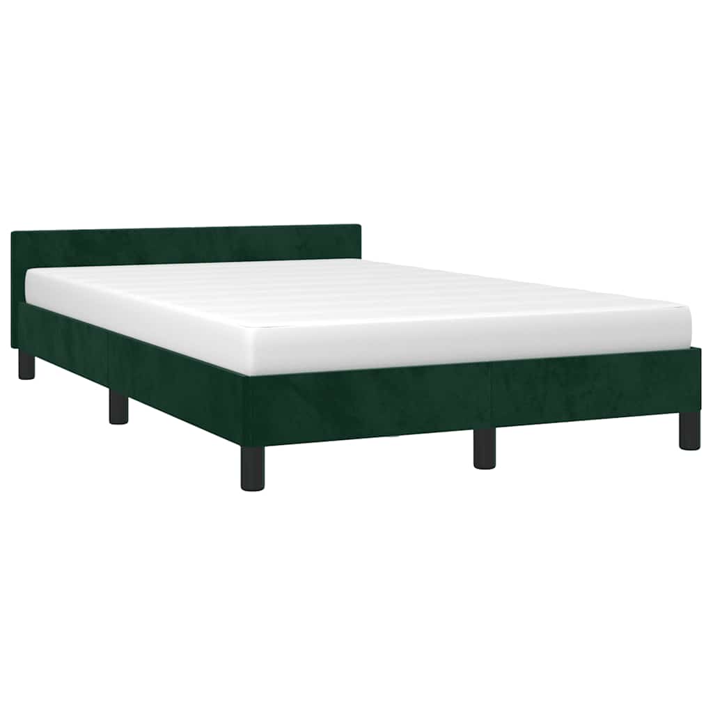 Giroletto senza Materasso Verde Scuro 120x200 cm in Velluto | homemem39