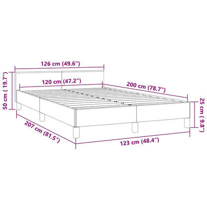 Giroletto senza Materasso Blu Scuro 120x200 cm in Velluto