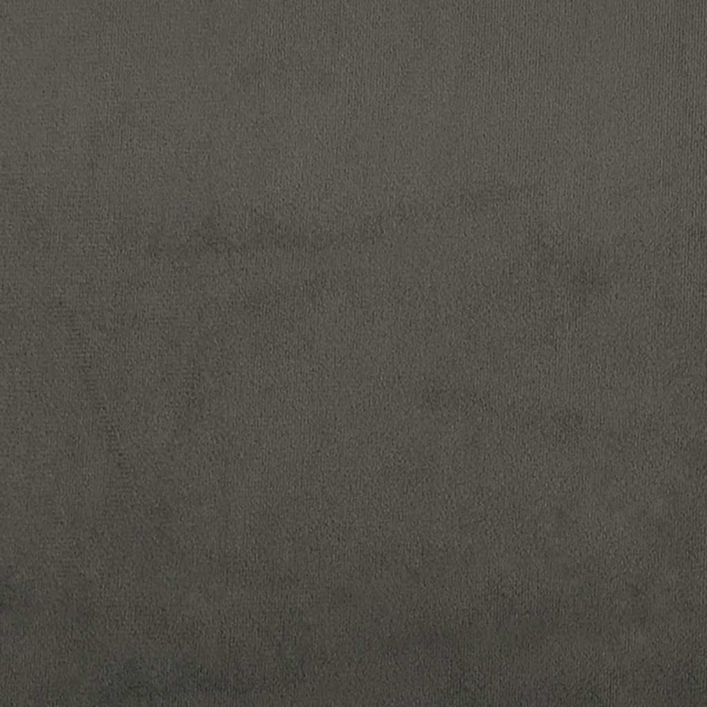 Giroletto senza Materasso Grigio Scuro 140x190 cm Velluto - homemem39