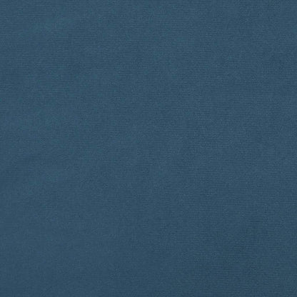 Giroletto senza Materasso Blu Scuro 160x200 cm in Velluto