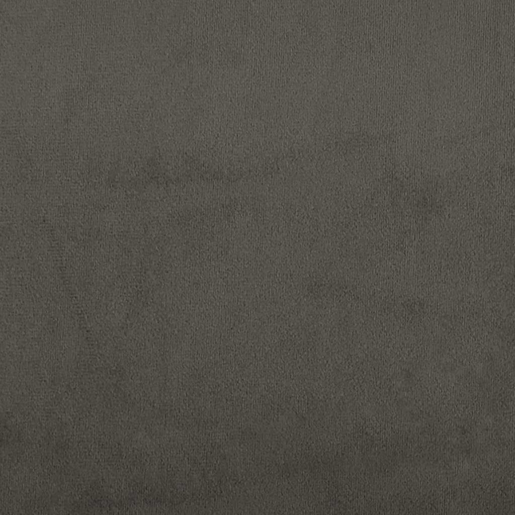 Giroletto senza Materasso Grigio Scuro 180x200 cm Velluto - homemem39