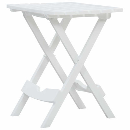 Set da Pranzo da Giardino 3 pz Bianco in Polipropilene