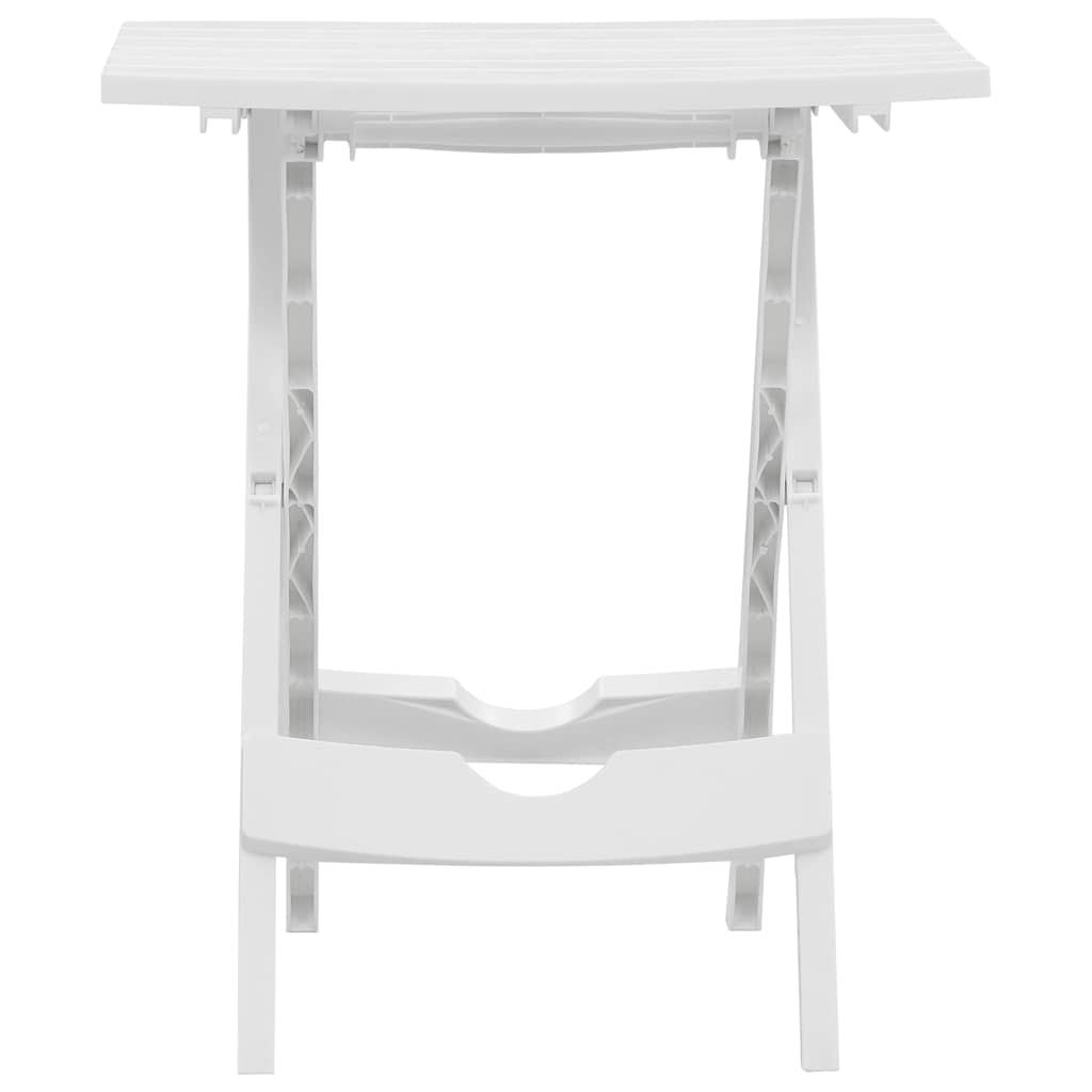 Set da Pranzo da Giardino 3 pz Bianco in Polipropilene