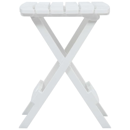 Set da Pranzo da Giardino 3 pz Bianco in Polipropilene
