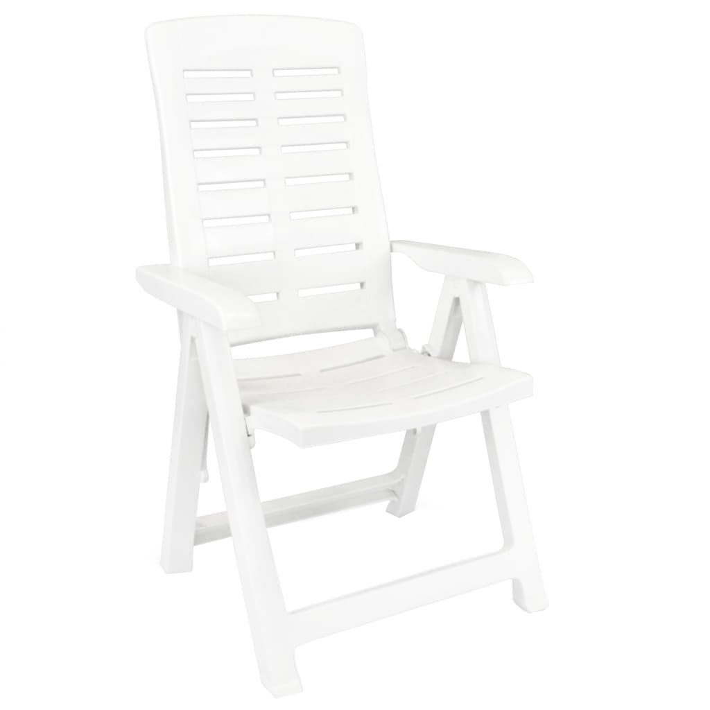 Set da Pranzo da Giardino 3 pz Bianco in Polipropilene | homemem39