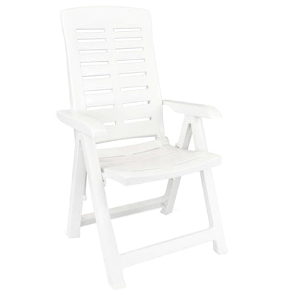 Set da Pranzo da Giardino 3 pz Bianco in Polipropilene | homemem39