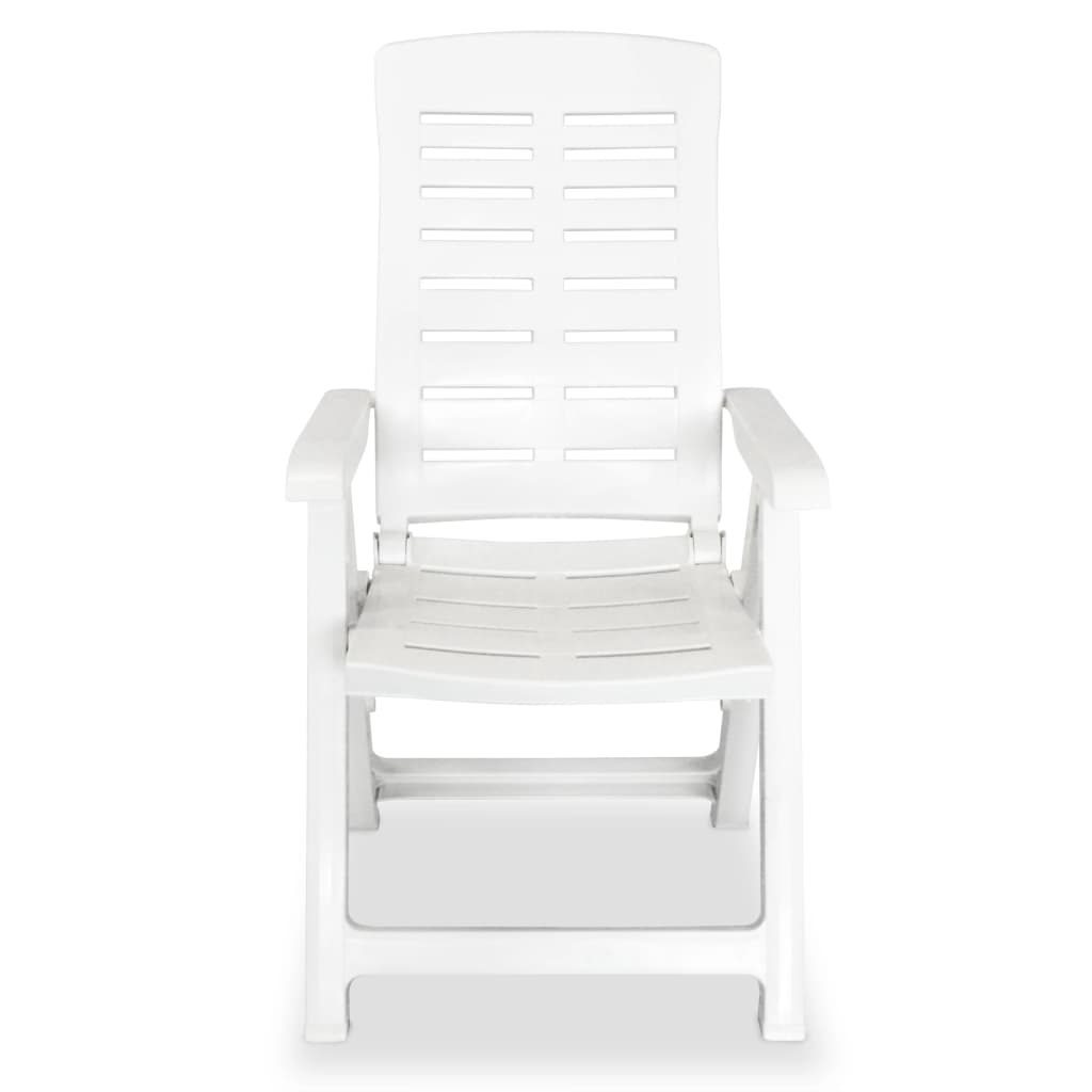 Set da Pranzo da Giardino 3 pz Bianco in Polipropilene | homemem39