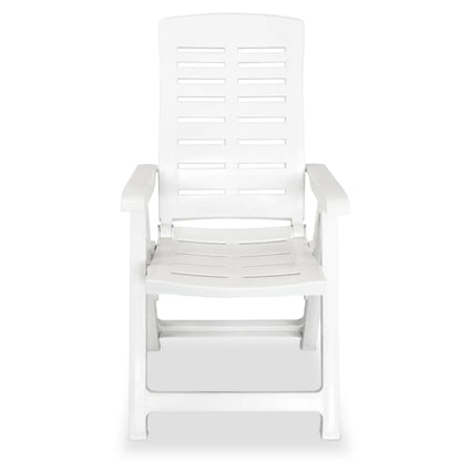 Set da Pranzo da Giardino 3 pz Bianco in Polipropilene | homemem39