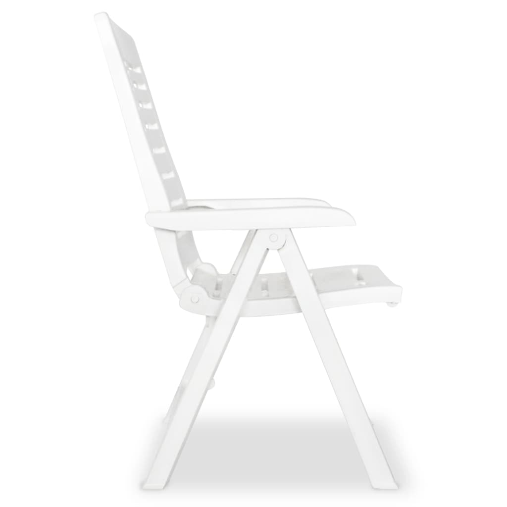 Set da Pranzo da Giardino 3 pz Bianco in Polipropilene | homemem39