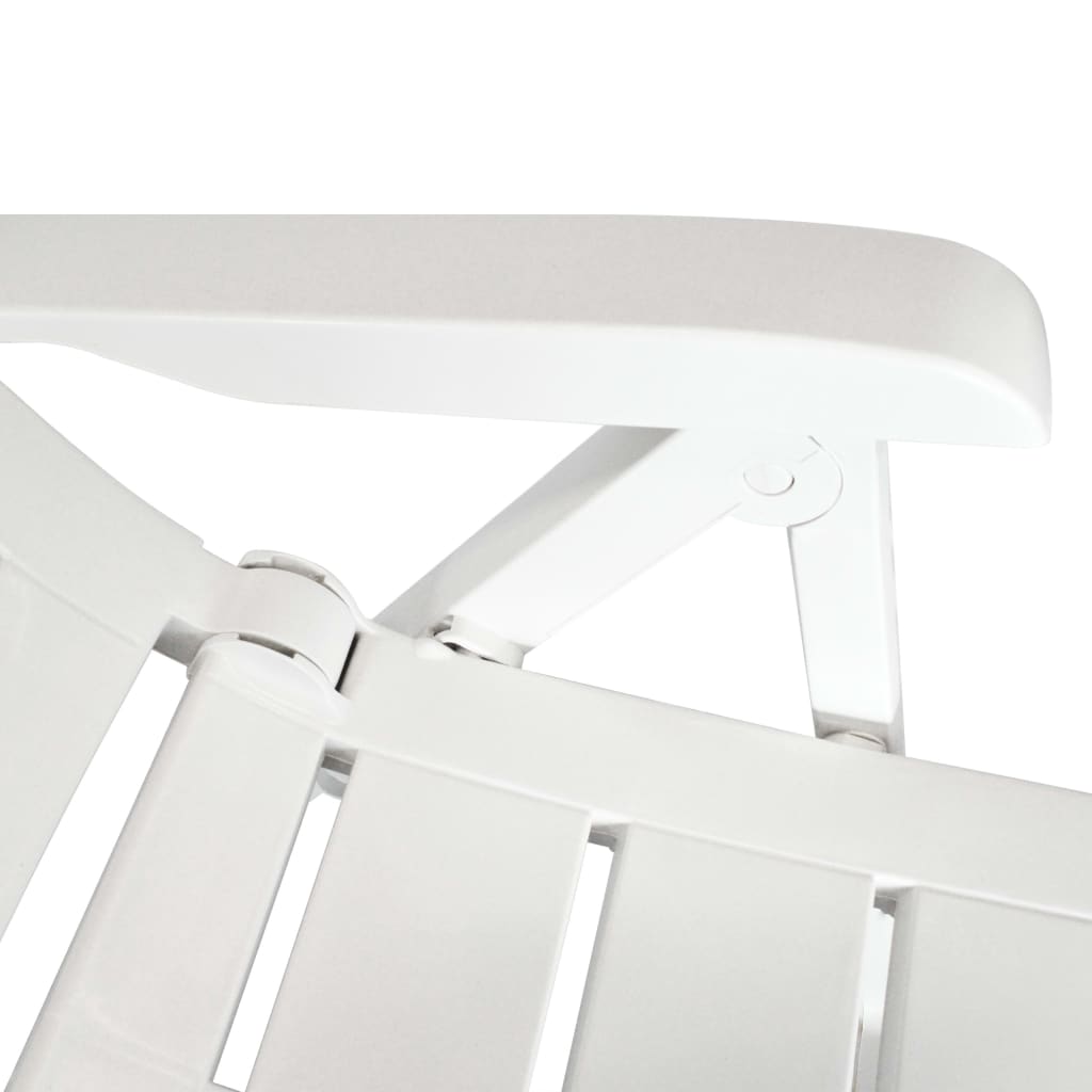 Set da Pranzo da Giardino 3 pz Bianco in Polipropilene | homemem39