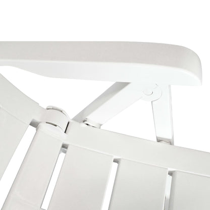 Set da Pranzo da Giardino 3 pz Bianco in Polipropilene | homemem39