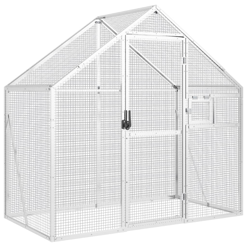 Voliera Argento 179x100x185 cm in Alluminio | homemem39