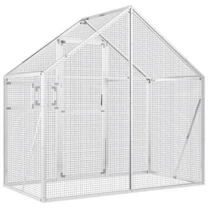 Voliera Argento 179x100x185 cm in Alluminio | homemem39