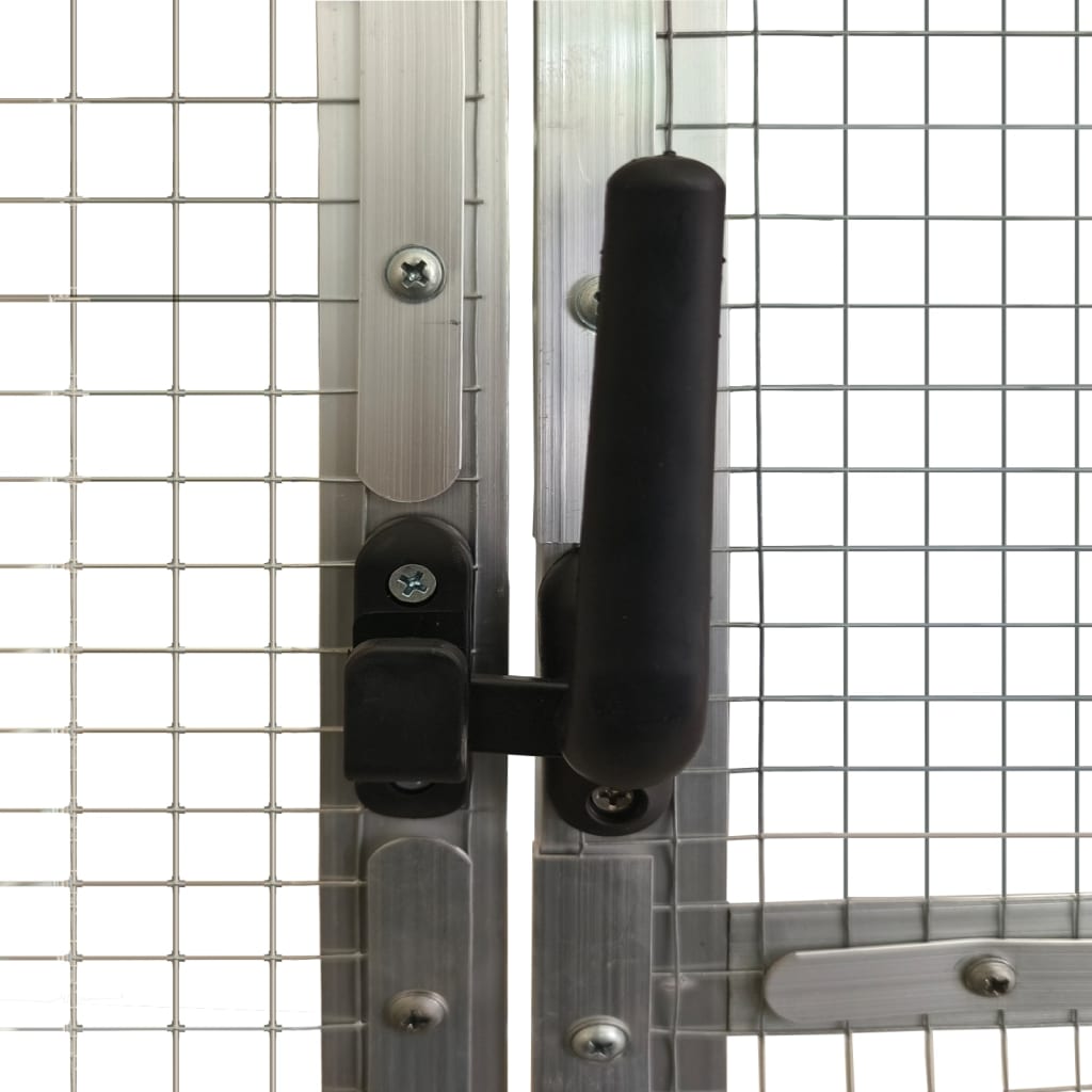 Voliera Argento 179x100x185 cm in Alluminio | homemem39