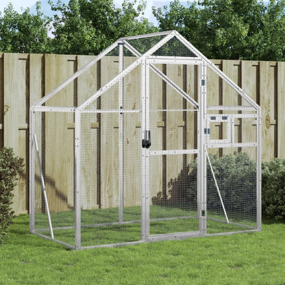 Voliera Argento 179x100x185 cm in Alluminio | homemem39