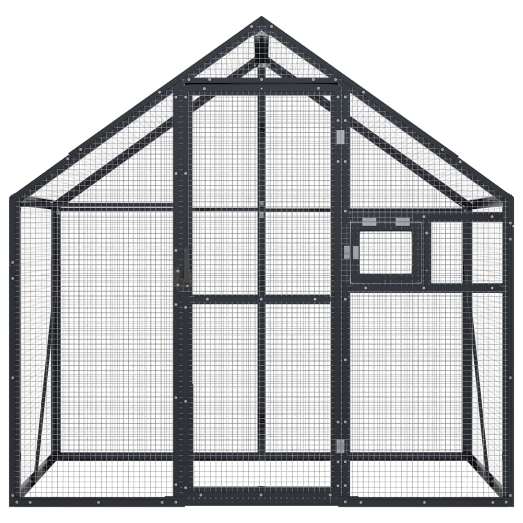 Voliera Antracite 179x100x185 cm in Alluminio | homemem39