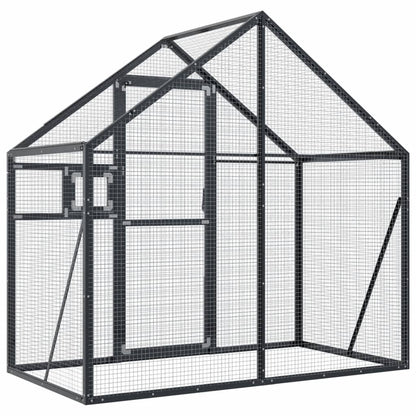 Voliera Antracite 179x100x185 cm in Alluminio | homemem39
