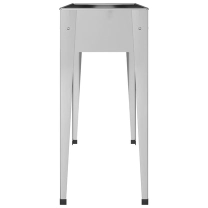 Fioriera da Giardino 100,5x40,5x90 cm Acciaio Zincato - homemem39