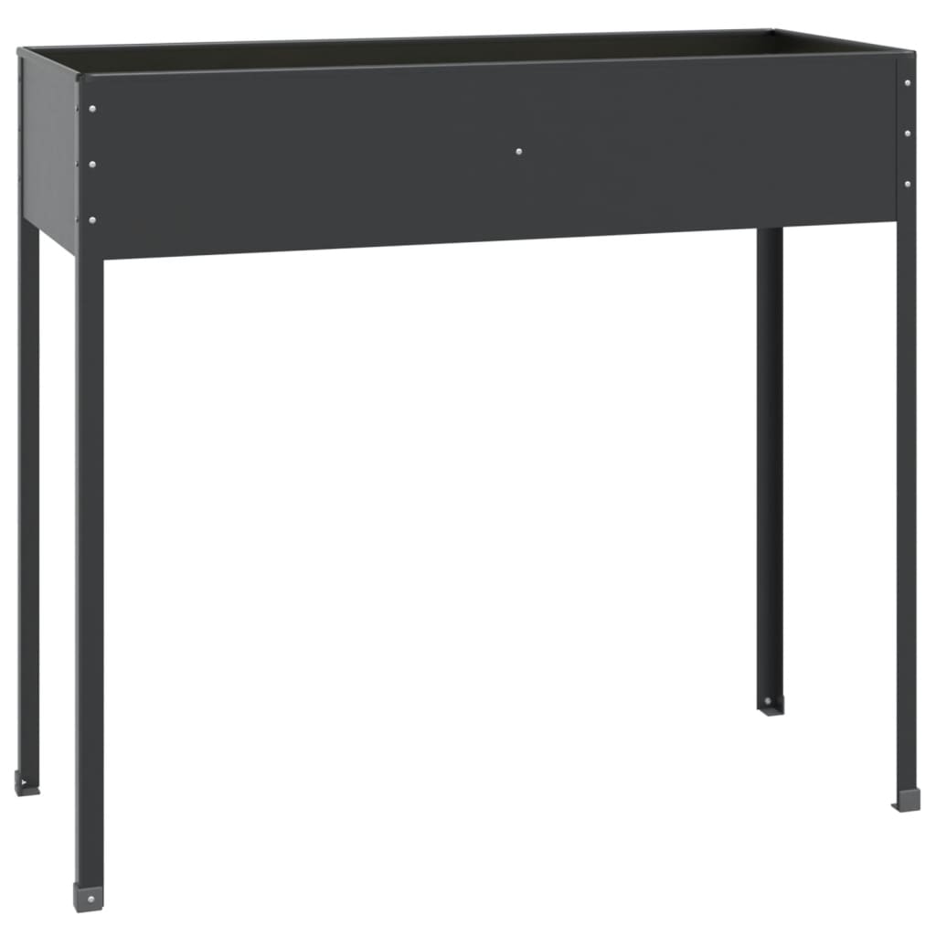 Fioriera da Giardino Antracite 100,5x40,5x90 cm Acciaio Zincato - homemem39