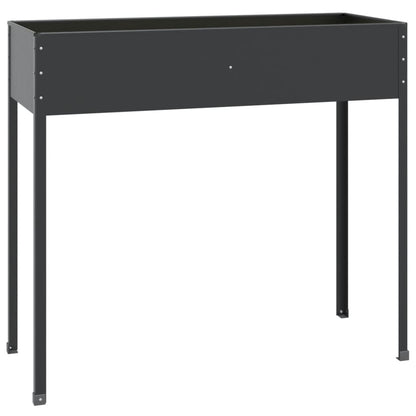 Fioriera da Giardino Antracite 100,5x40,5x90 cm Acciaio Zincato - homemem39