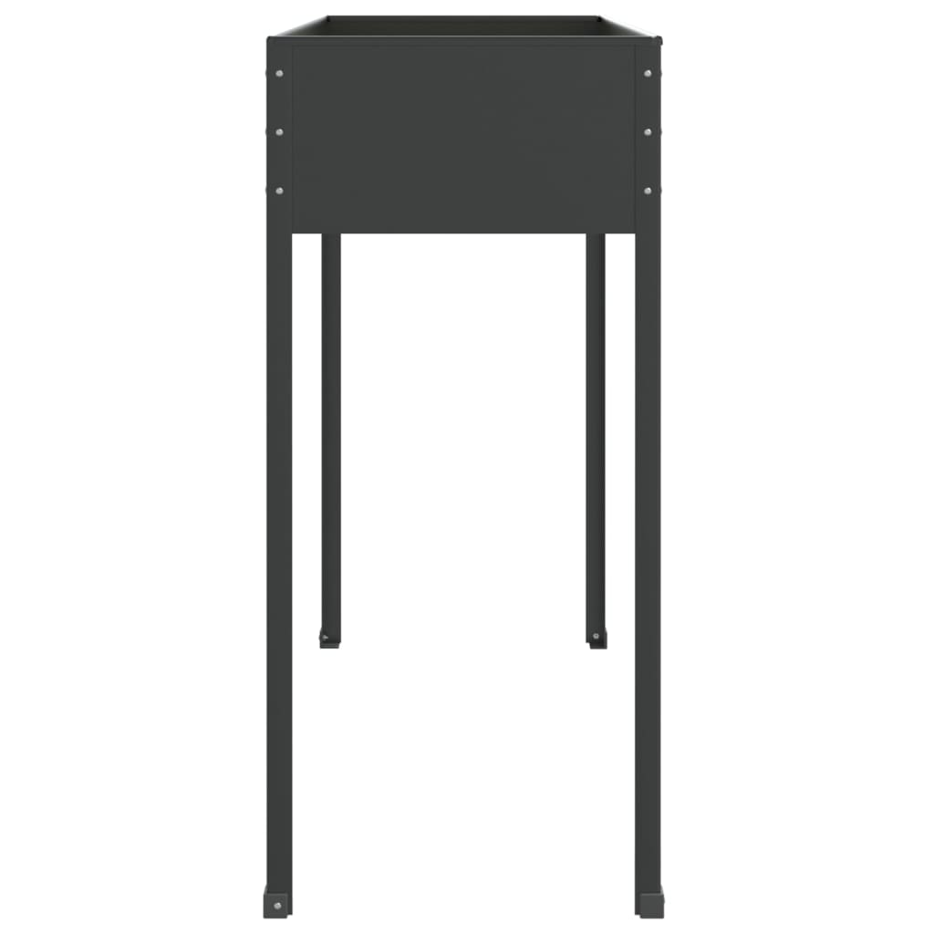 Fioriera da Giardino Antracite 100,5x40,5x90 cm Acciaio Zincato - homemem39