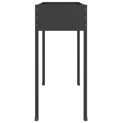 Fioriera da Giardino Antracite 100,5x40,5x90 cm Acciaio Zincato - homemem39