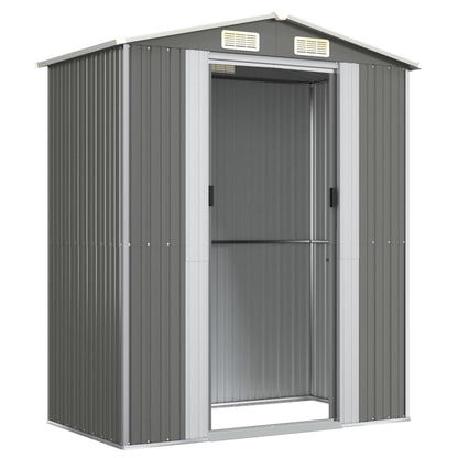 Capanno da Giardino Grigio Chiaro 192x108x223cm Acciaio Zincato - homemem39