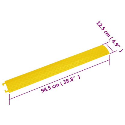 Rampe di Protezione Cavi 2pz 98,5 cm gialla | homemem39