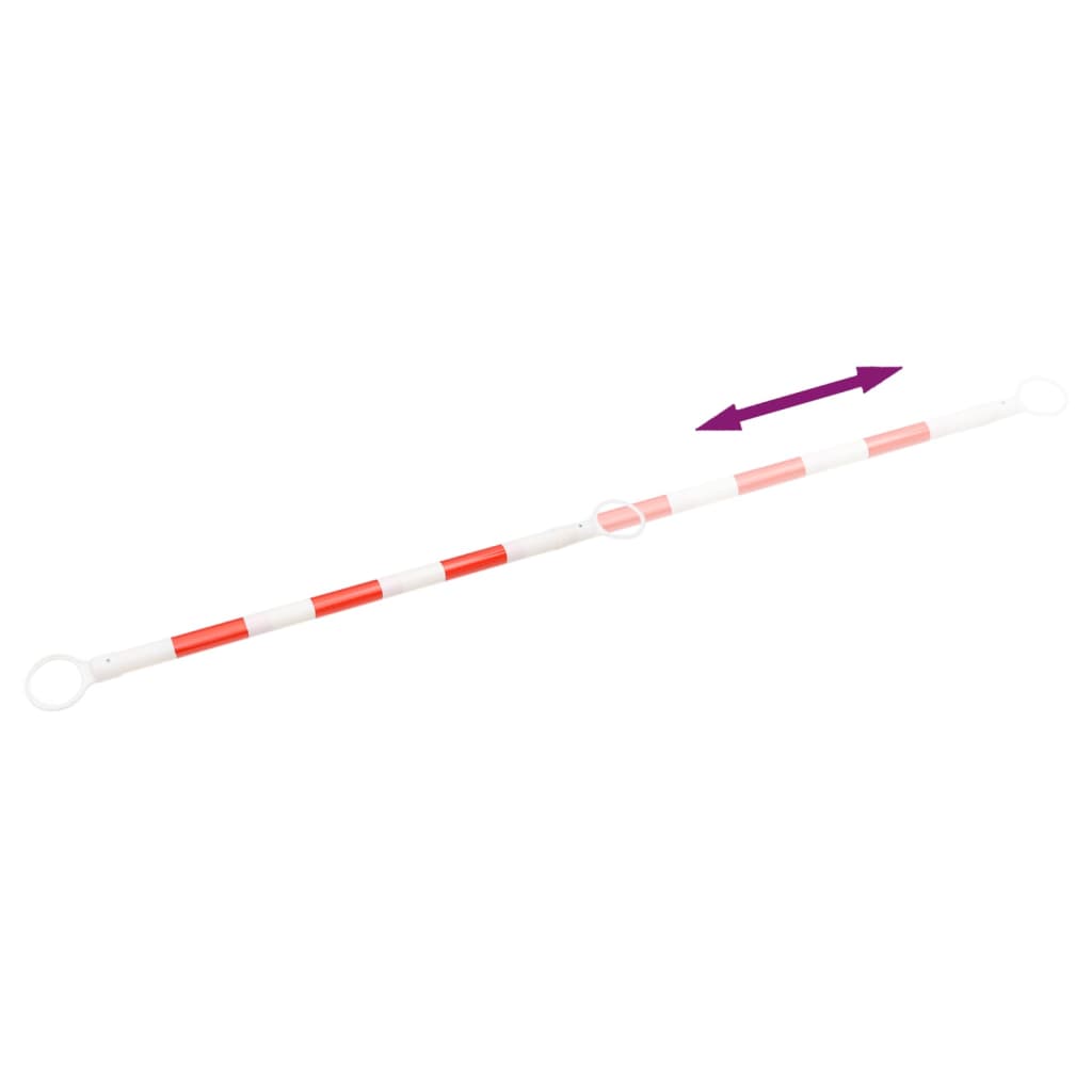 Barre Retrattili per Coni Stradali 10 pz ABS 116-197 cm | homemem39