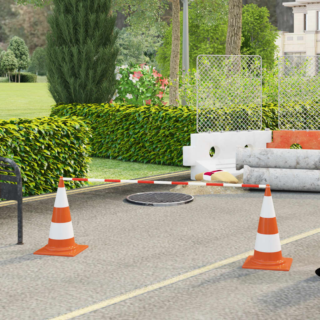 Barre Retrattili per Coni Stradali 10 pz ABS 116-197 cm | homemem39