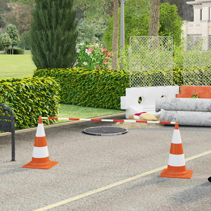 Barre Retrattili per Coni Stradali 10 pz ABS 116-197 cm | homemem39