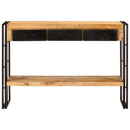 Tavolo Consolle 110x30x76 cm in Legno Massello di Mango - homemem39