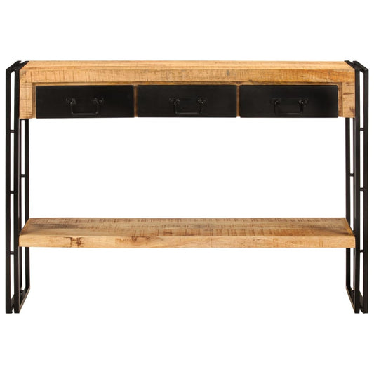 Tavolo Consolle 110x30x76 cm in Legno Massello di Mango - homemem39