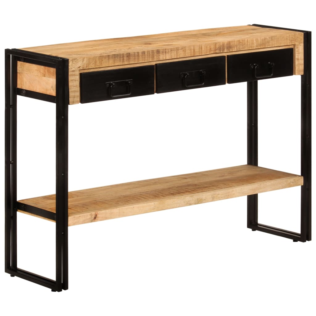 Tavolo Consolle 110x30x76 cm in Legno Massello di Mango - homemem39