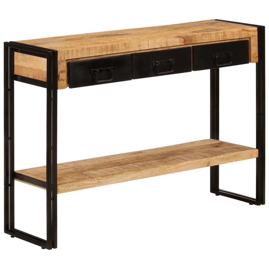 Tavolo Consolle 110x30x76 cm in Legno Massello di Mango - homemem39