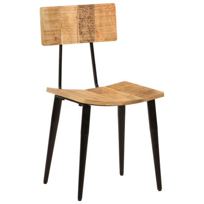Sedie da Pranzo 2 pz 44x40x80 cm Legno Massello di Mango | homemem39