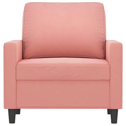 Poltrona Rosa 60 cm Velluto | homemem39